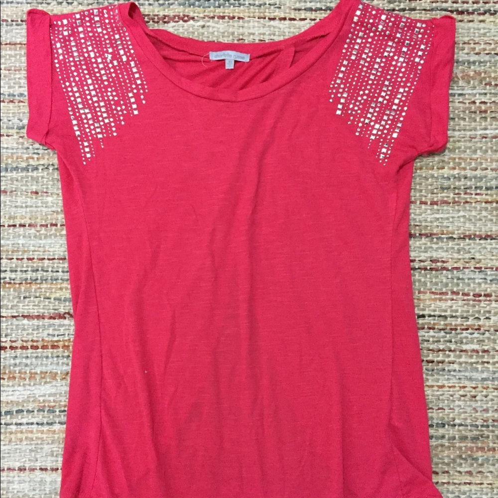 Charlotte Russe Studded Shoulder Blouse 👚